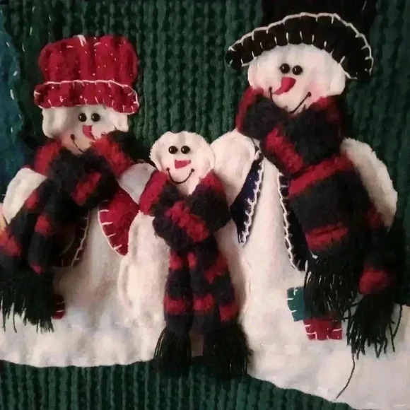 Christmas Holiday Snowman Jacket Sweater - Picture 9 of 16